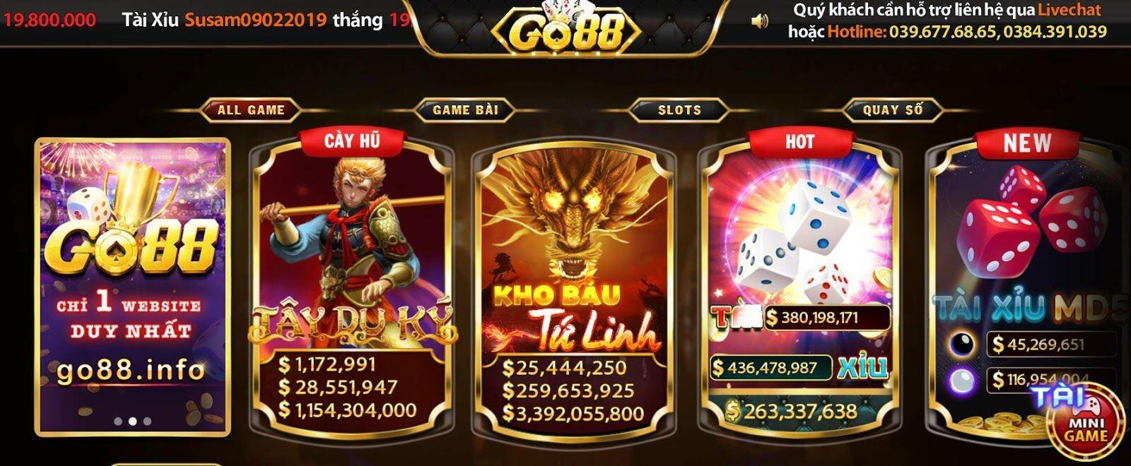 Go88 là gì? Review cổng game bài đổi thưởng nổ hũ Go88 A-Z