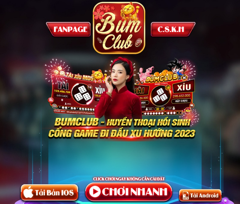 Bum Club – Game bài, nổ hũ đổi thưởng xanh chín