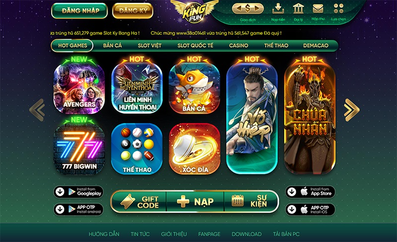 Review KingFun - Nổ hũ thả ga, rinh quà cực đã