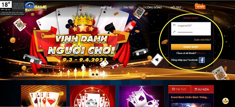OnGame VN - Trải nghiệm phiên bản game đổi thưởng hot 2023
