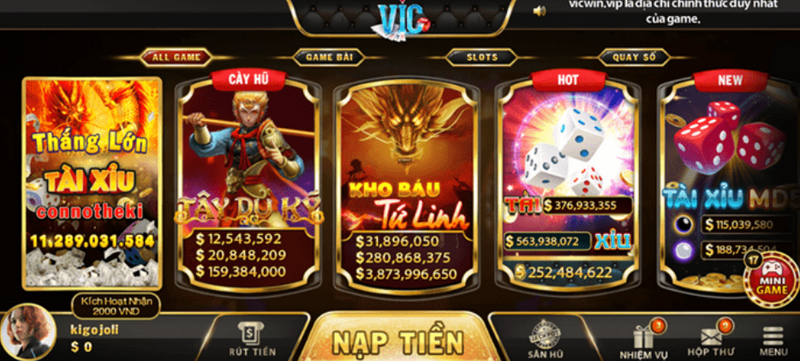 Vicwin – Game bài đổi thưởng uy tín nhất thị trường game online