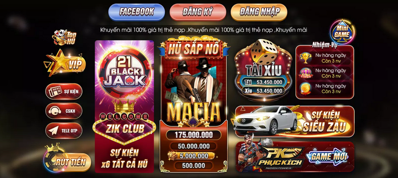 Zikclub – Thiên đường game bài đổi thưởng hấp dẫn nhất châu Á