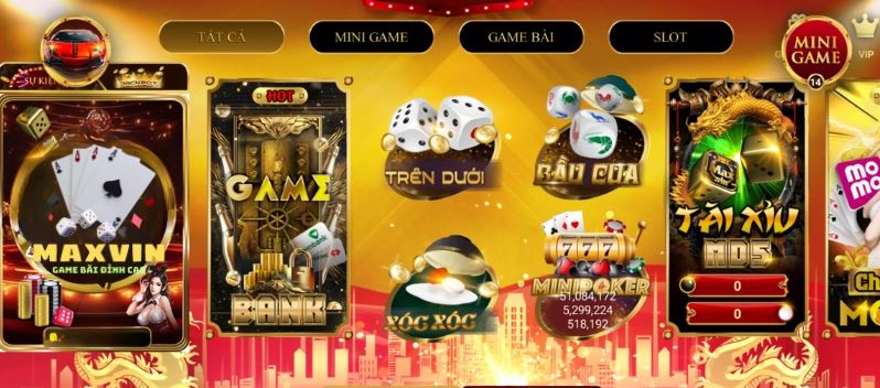 Maxvin – Cổng game đổi thưởng đỉnh cao với nhiều tựa game độc đáo